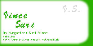 vince suri business card